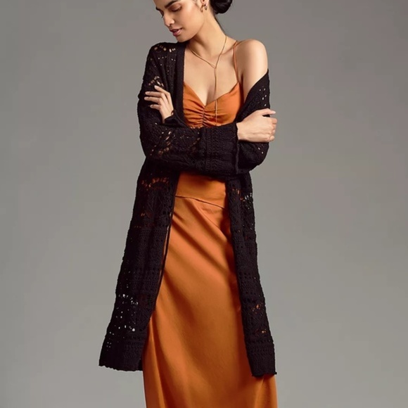 NWT By Anthropologie Pointelle Cardigan Sweater Small - Picture 1 of 4